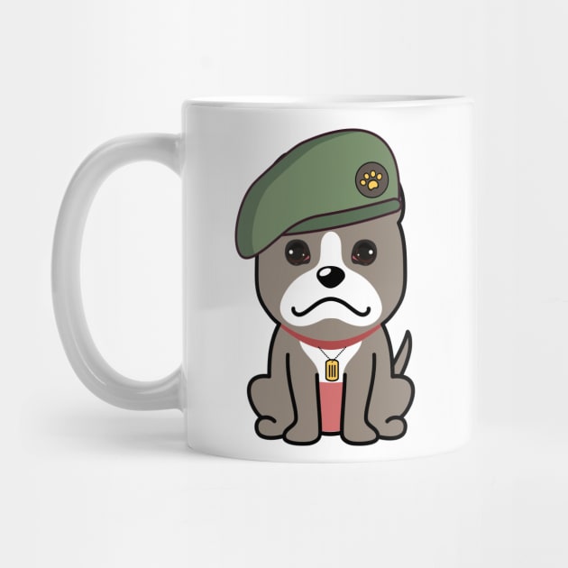 Green Beret grey dog by Pet Station